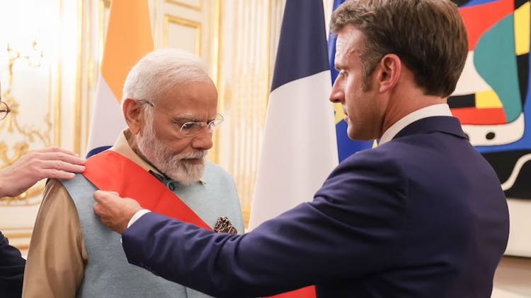 PM Modi Receives Grand Cross of Legion of Honor, First Indian PM to be Honored